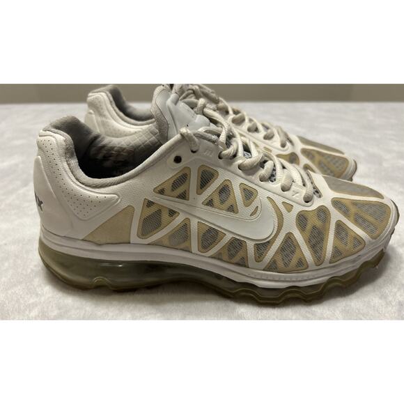 Nike Shoes Women’s Size 7 White Running Air Max Summit Sneakers Rare Vintage - Picture 1 of 7